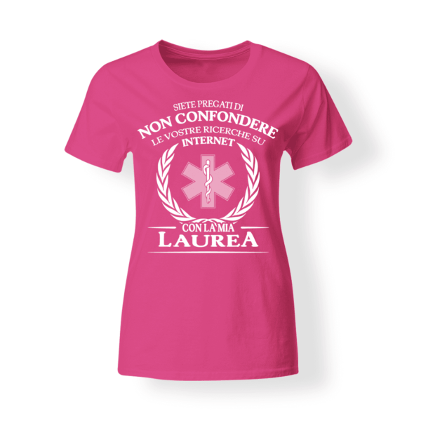 T-shirt infermiere fucsia