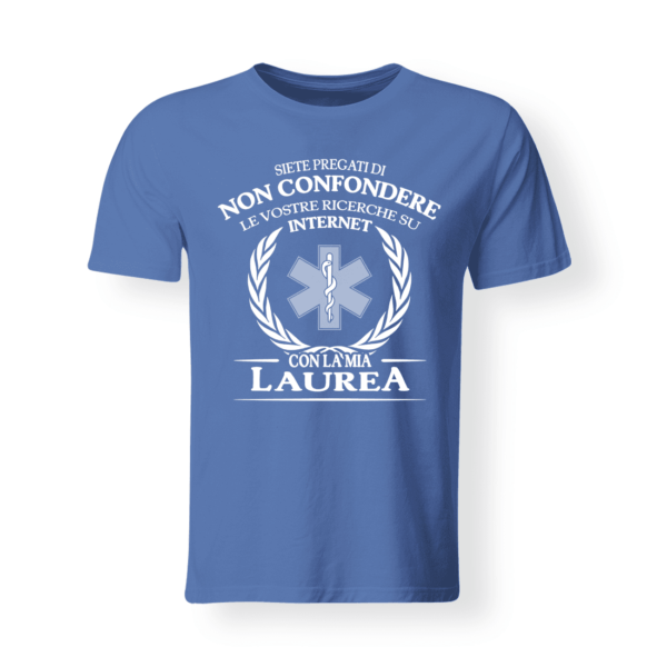 T-shirt infermiere azzurra uomo