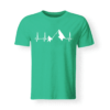T shirt Uomo Battito Cardiaco Montagna verde