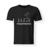 T-shirt Cuore nera pallavolista