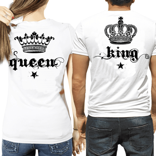 magliette Queen & King con corona