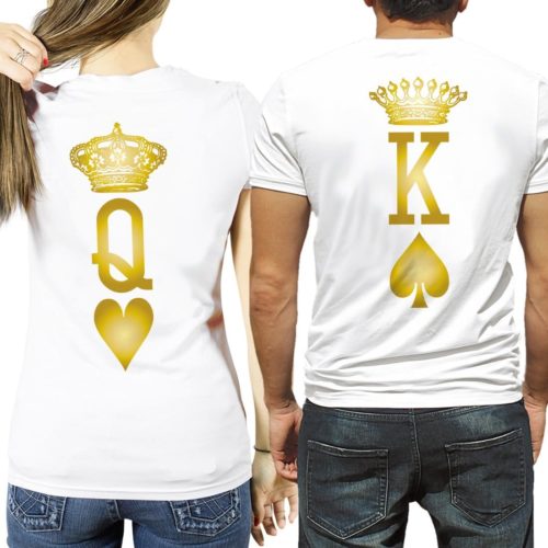 magliette King e Queen per coppia