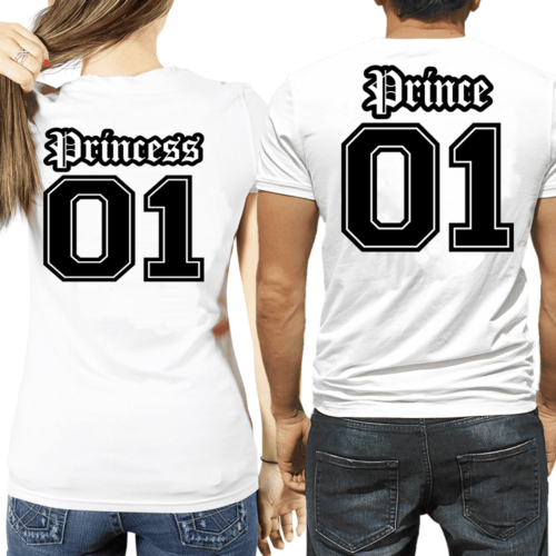 Coppia di magliette Prince & Princess