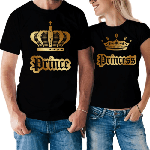 magliette Prince Princess corona