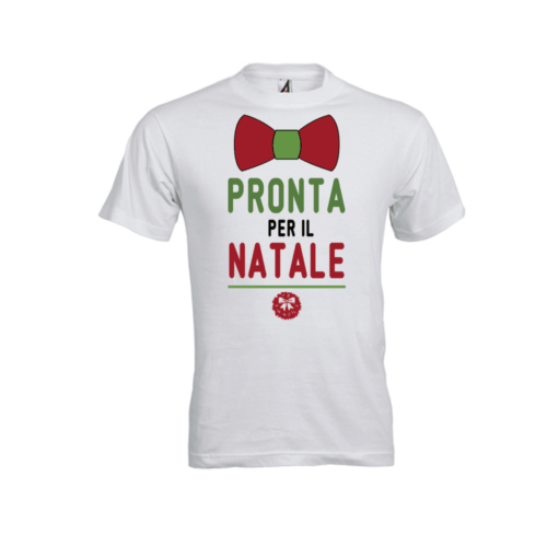 T-shirt bambina Pronta per Natale