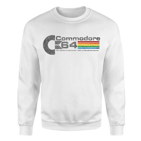 Felpa Commodore 64 bianca