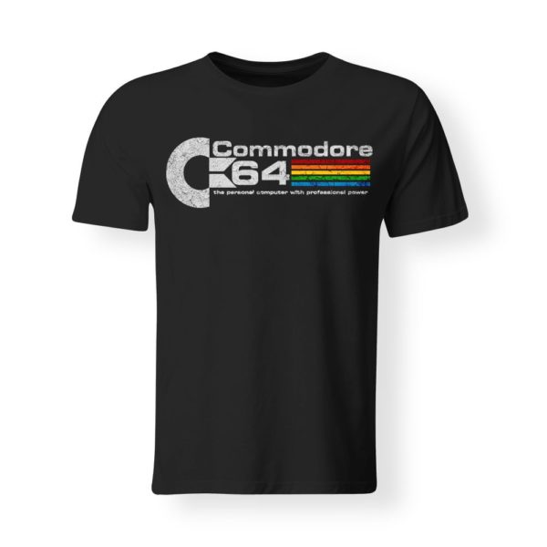 t-shirt Commodore 64 nera