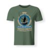 t-shirt per gli amanti della pesca verde bottiglia