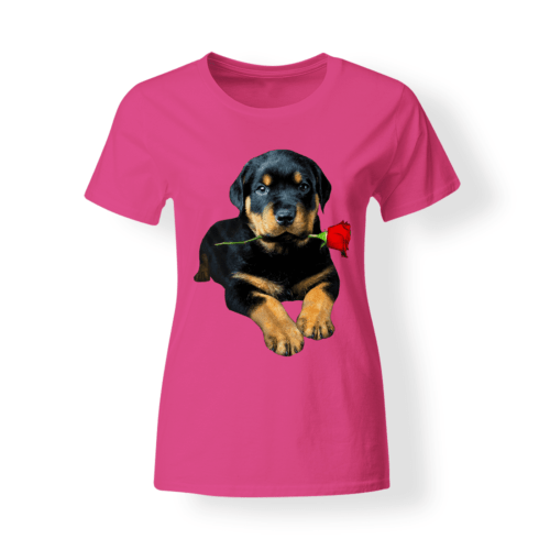 T shirt con cucciolo di cane