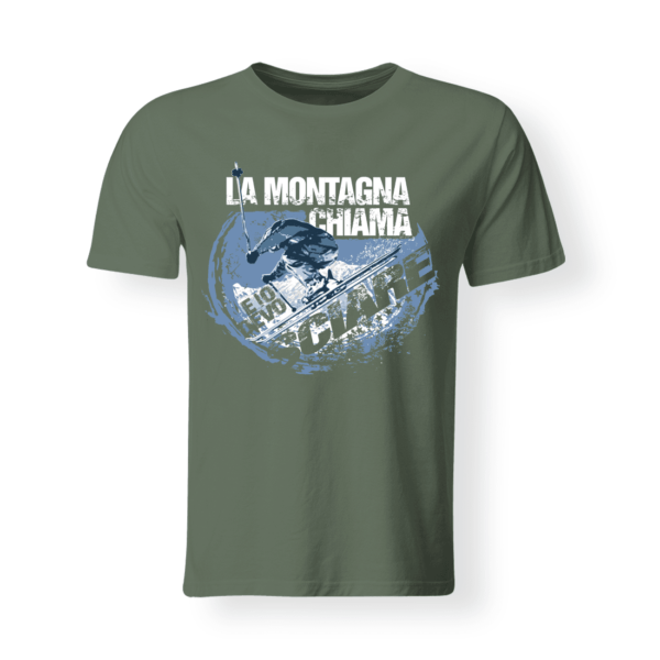 T-shirt personalizzata montagna verde