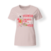 T-shirt donna Amante dell'uncinetto rosa