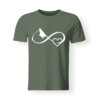 T-shirt montagna Infinito + Cuore verde uomo