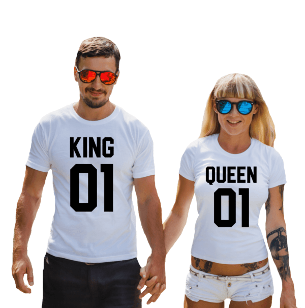 Coppia di magliette Queen e King 01