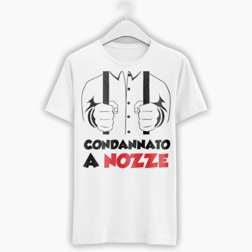 T-Shirt Addio Al Celibato - Condannato a Nozze