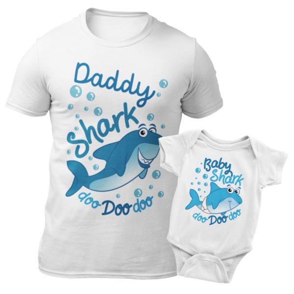 T-shirt daddy shark bianca