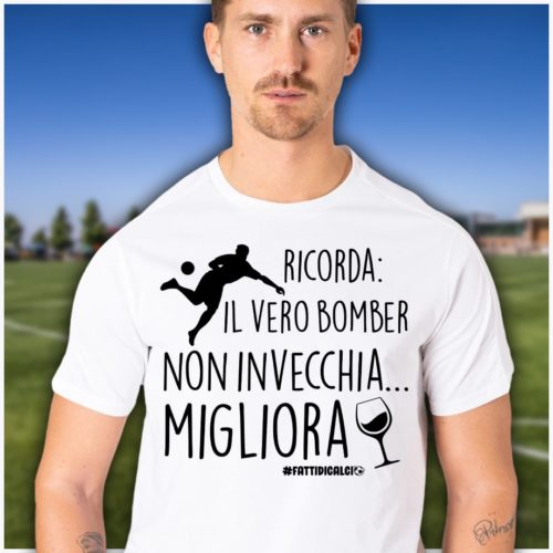 t-shirt uomo calcio