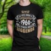 T-shirt Con Scritta Divertente Compleanno 60 nera