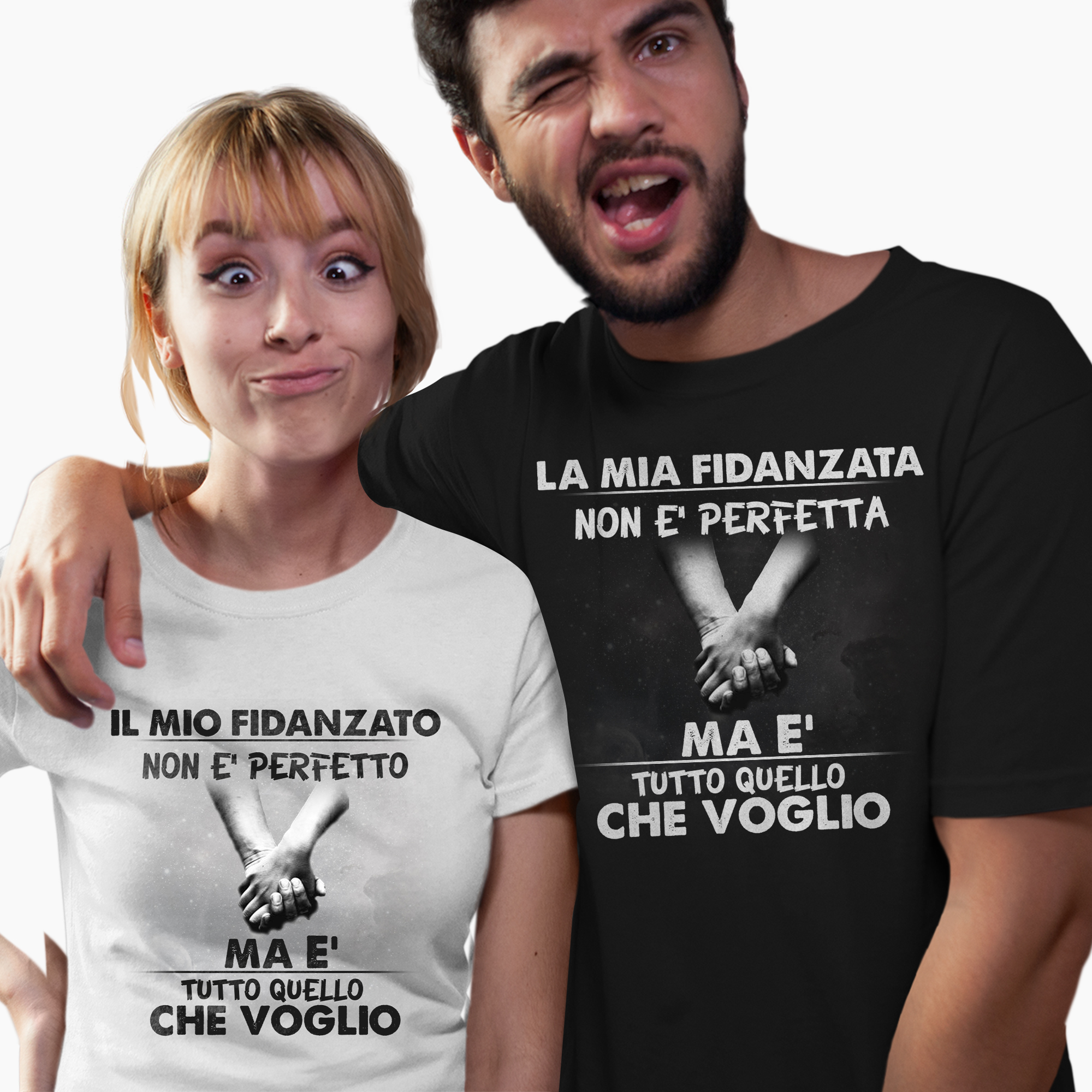 Coppia T-shirt per Fidanzati Personalizzabile - MyDigitalPrint